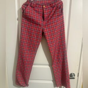 🎀 Pink Plaid Punk Pants 👖